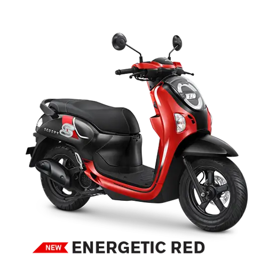 Honda Motorcycle Matic Scoopy Energetic Red