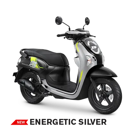 Honda Motorcycle Matic Scoopy Energetic Silver