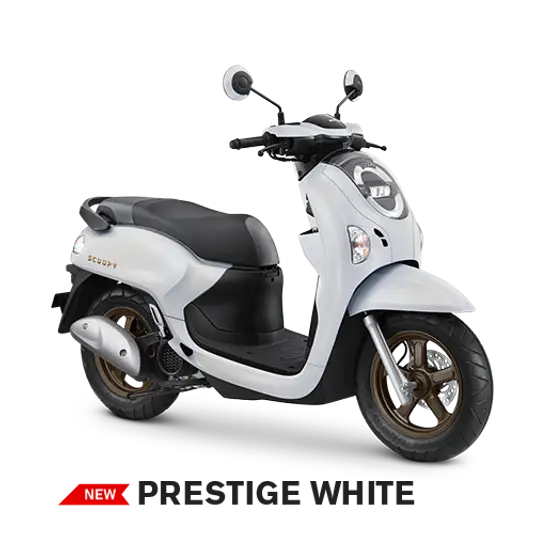 Honda Motorcycle Matic Scoopy Prestige White