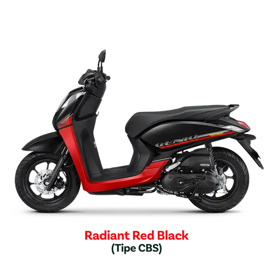 Honda Motorcycle Genio  Radiant Red Black