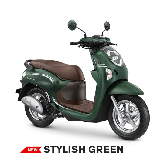 Honda Motorcycle Matic Scoopy Stylish Green