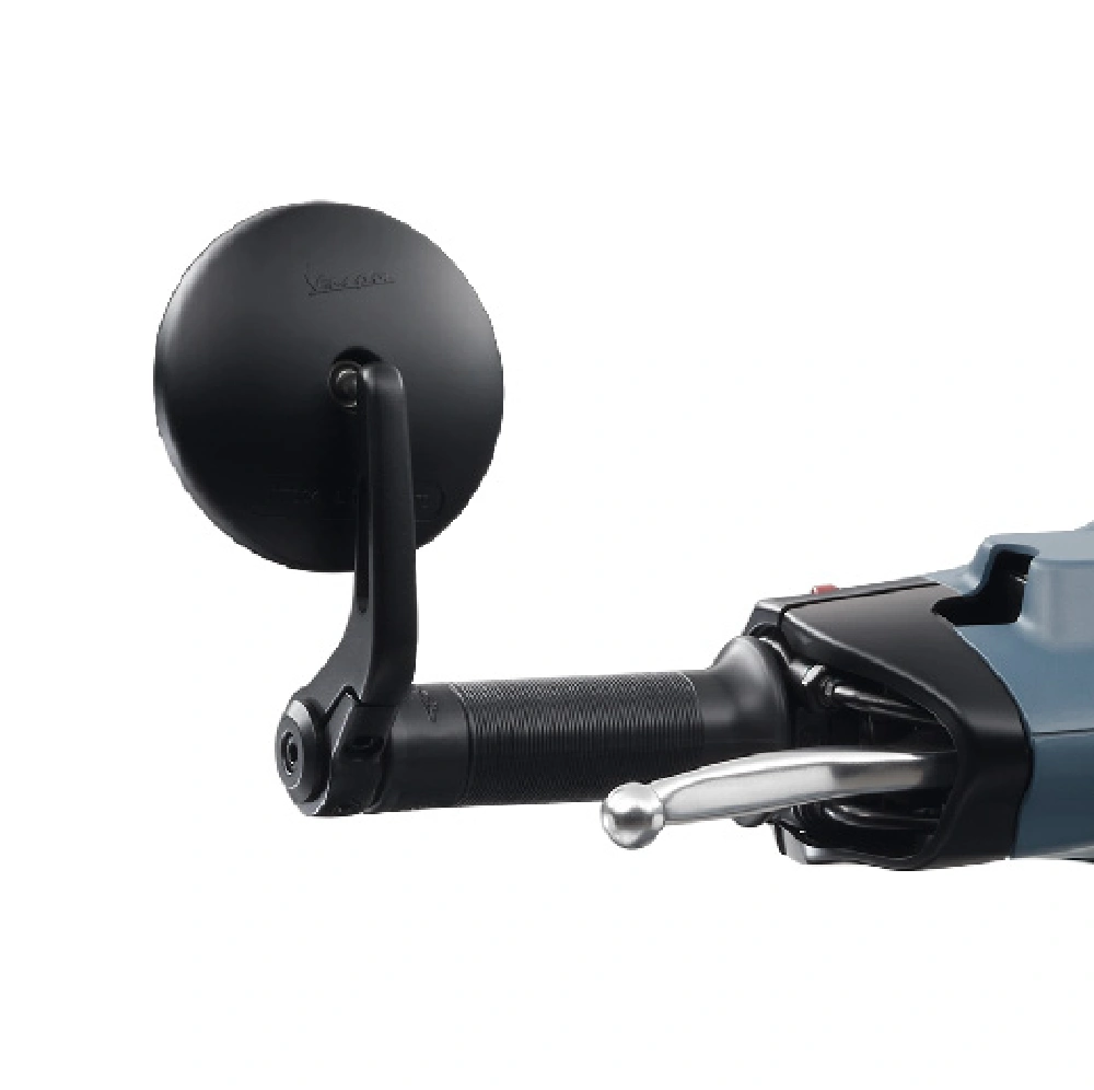 Dedicated Black Mirrors Positioned at the End of the Handle-bar