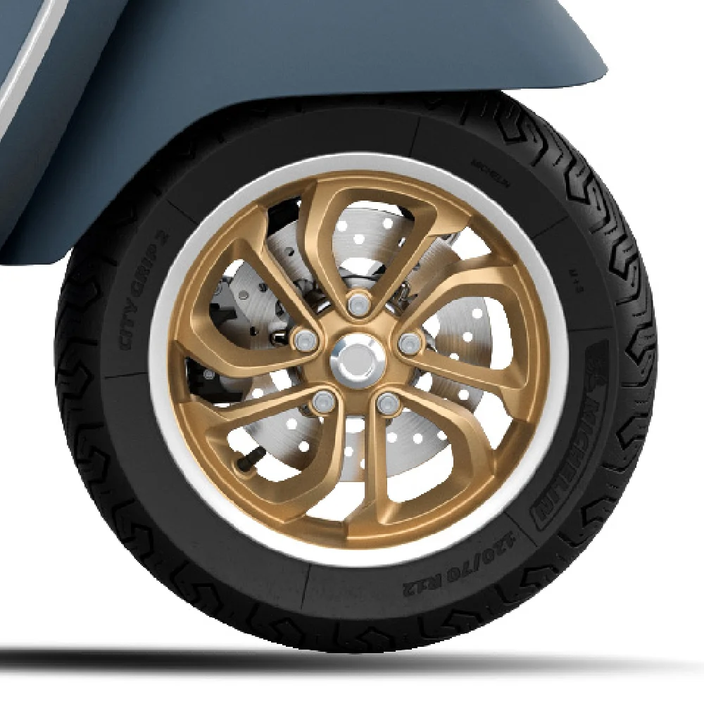 Dedicated Rims With-Brass Tone Color