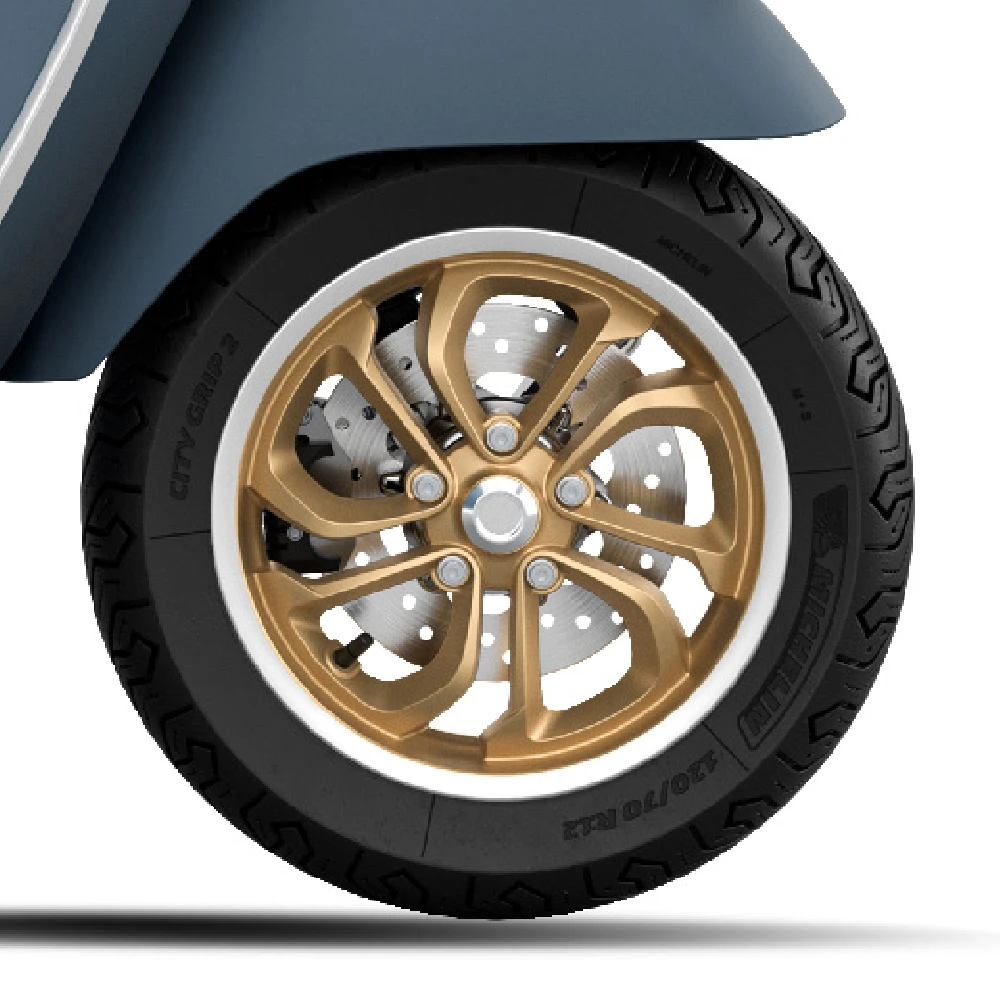 Dedicated Rims With Brass Tone - Color