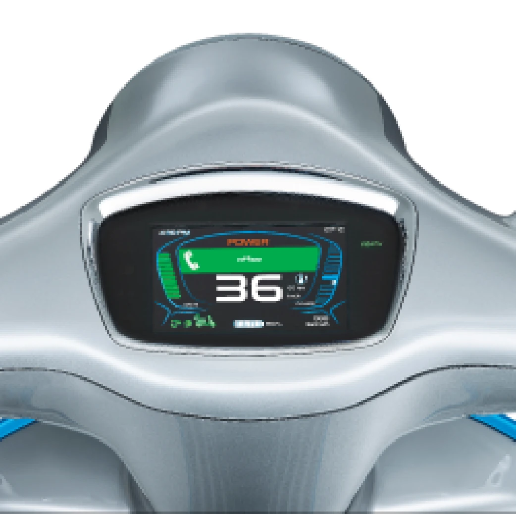 • Vespa Mia Connectivity System• TFT Digital Dashboard