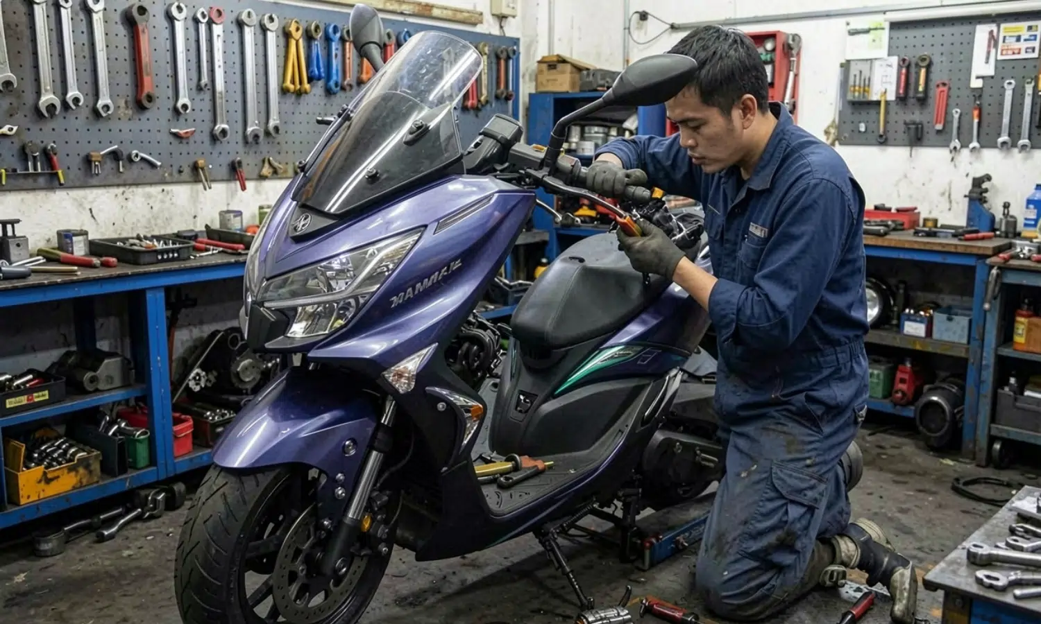 Why does a motorcycle’s performance decline over time?